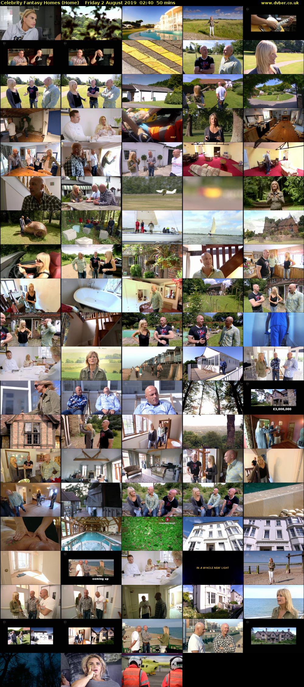 Celebrity Fantasy Homes (Home) Friday 2 August 2019 02:40 - 03:30