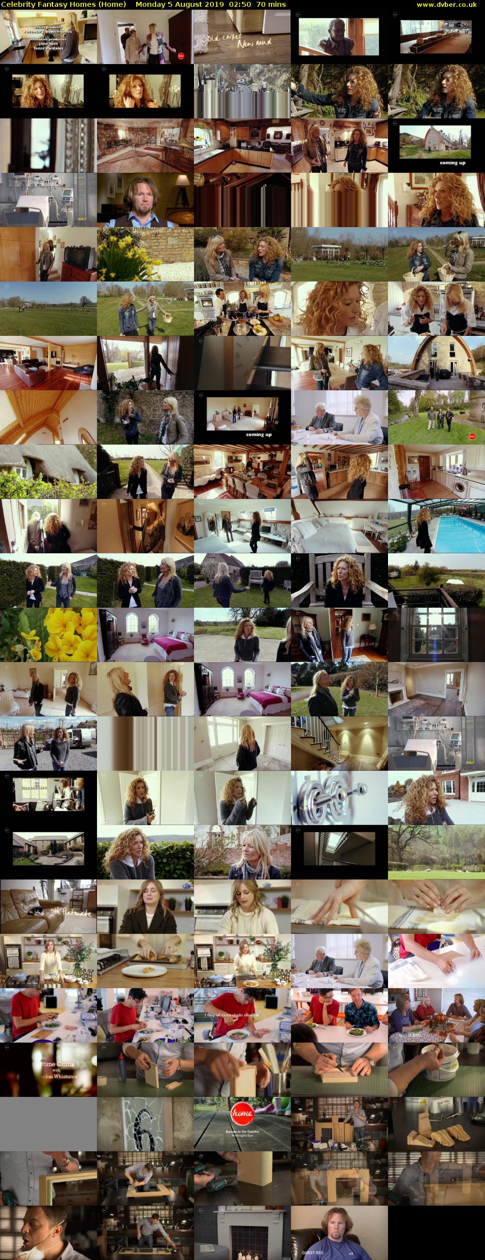 Celebrity Fantasy Homes (Home) Monday 5 August 2019 02:50 - 04:00