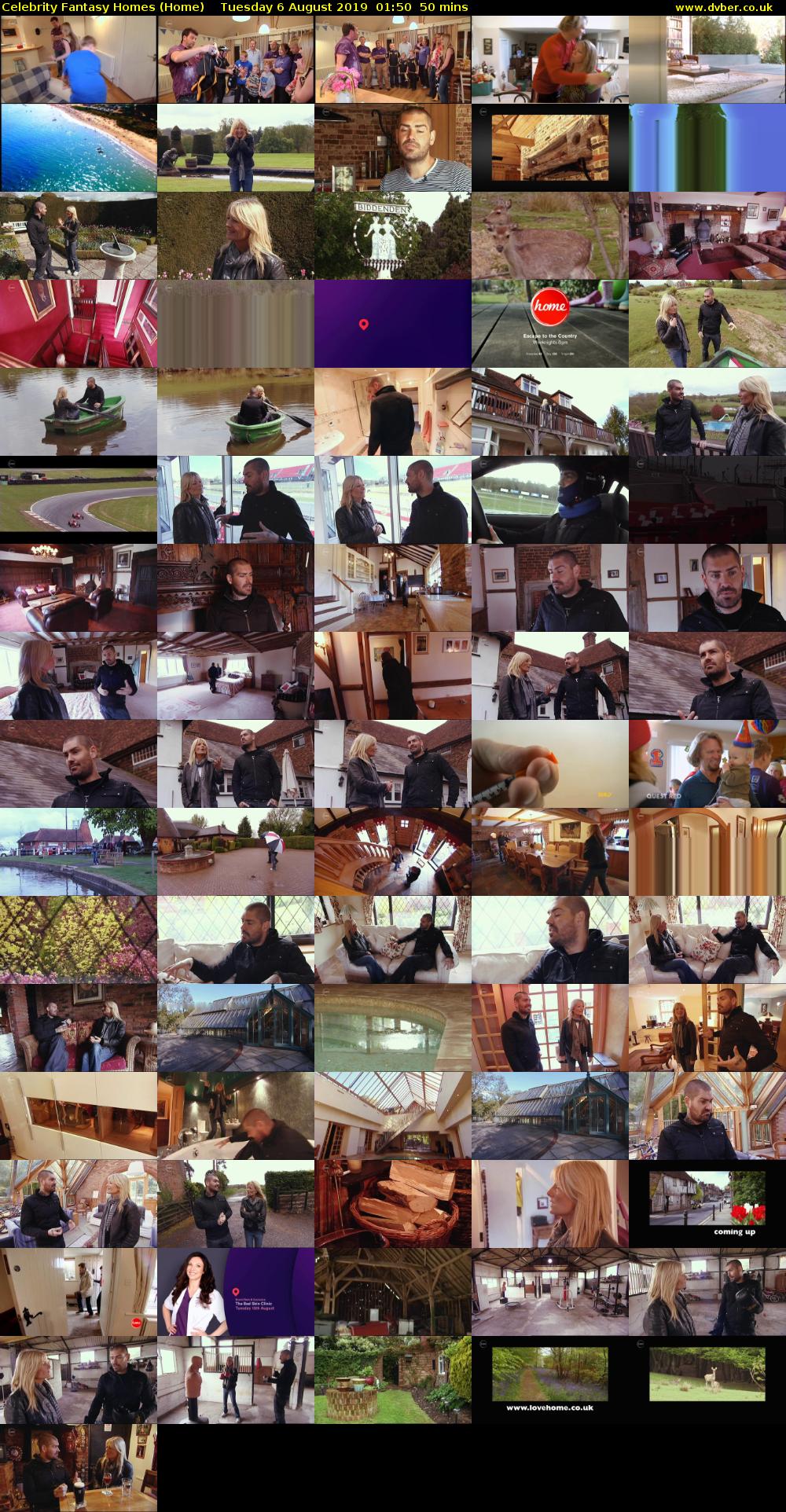 Celebrity Fantasy Homes (Home) Tuesday 6 August 2019 01:50 - 02:40