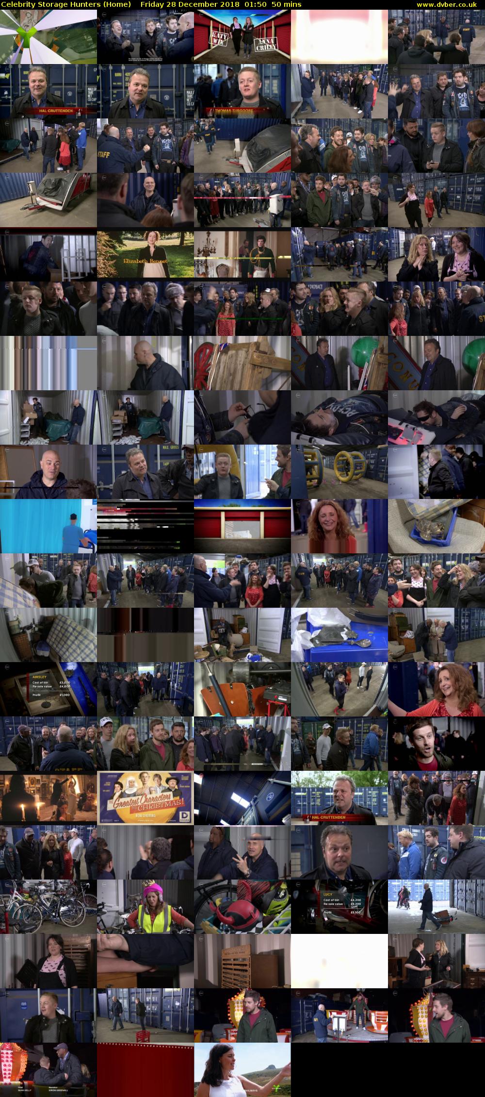 Celebrity Storage Hunters (Home) Friday 28 December 2018 01:50 - 02:40