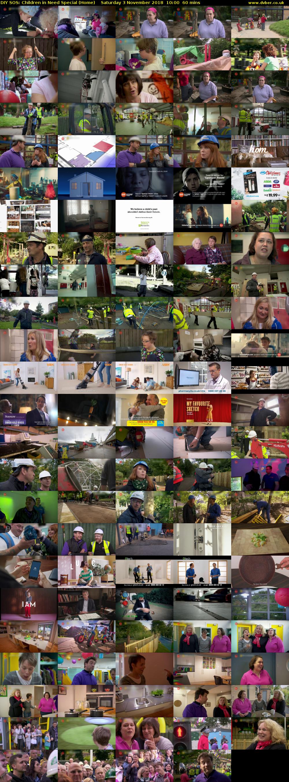 DIY SOS: Children in Need Special (Home) Saturday 3 November 2018 10:00 - 11:00