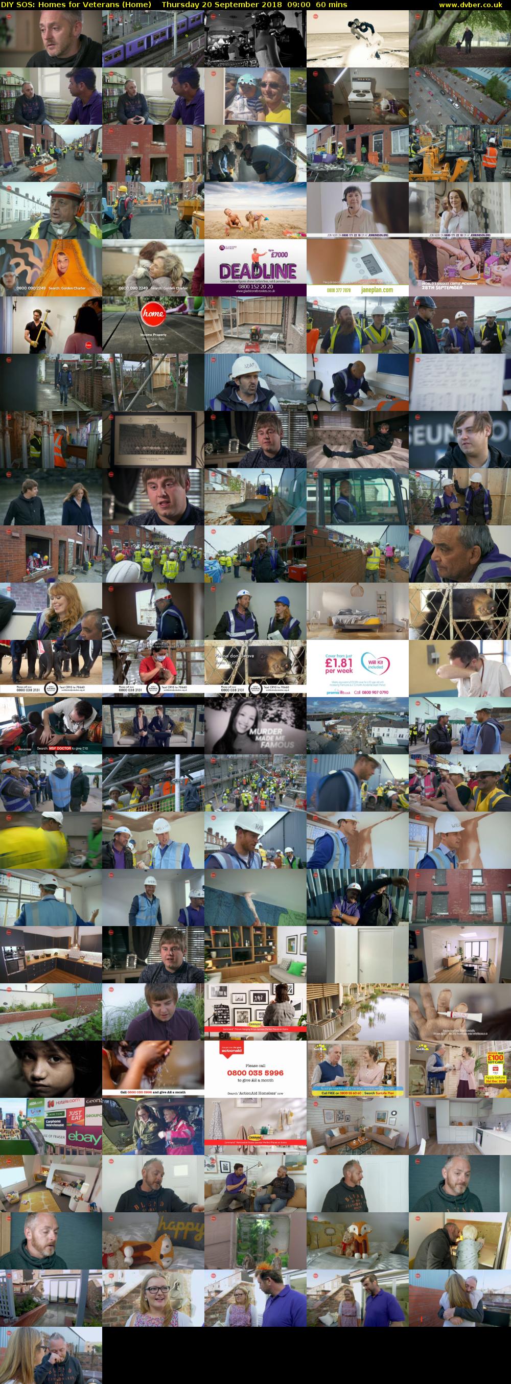 DIY SOS: Homes for Veterans (Home) Thursday 20 September 2018 09:00 - 10:00