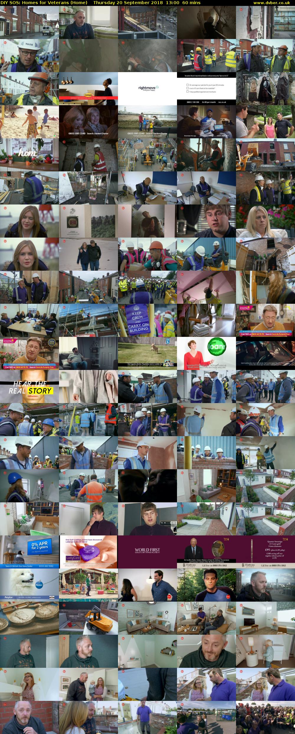 DIY SOS: Homes for Veterans (Home) Thursday 20 September 2018 13:00 - 14:00