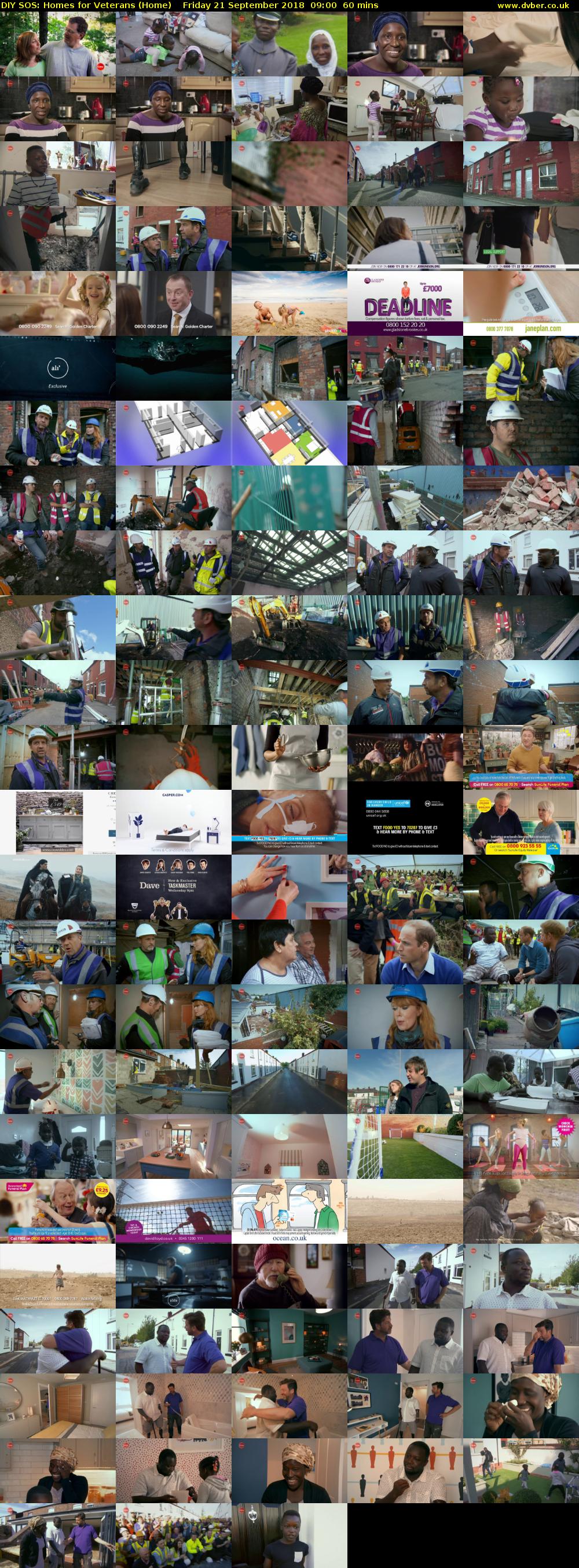 DIY SOS: Homes for Veterans (Home) Friday 21 September 2018 09:00 - 10:00