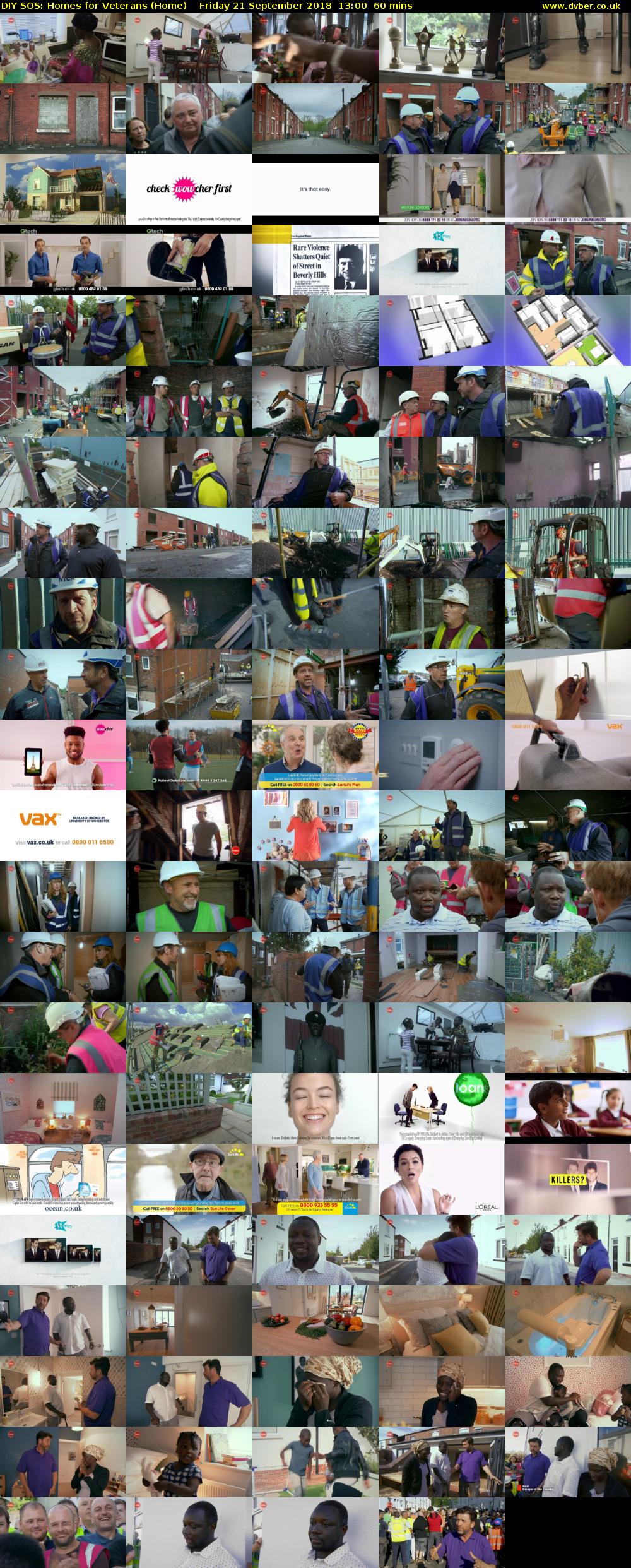 DIY SOS: Homes for Veterans (Home) Friday 21 September 2018 13:00 - 14:00