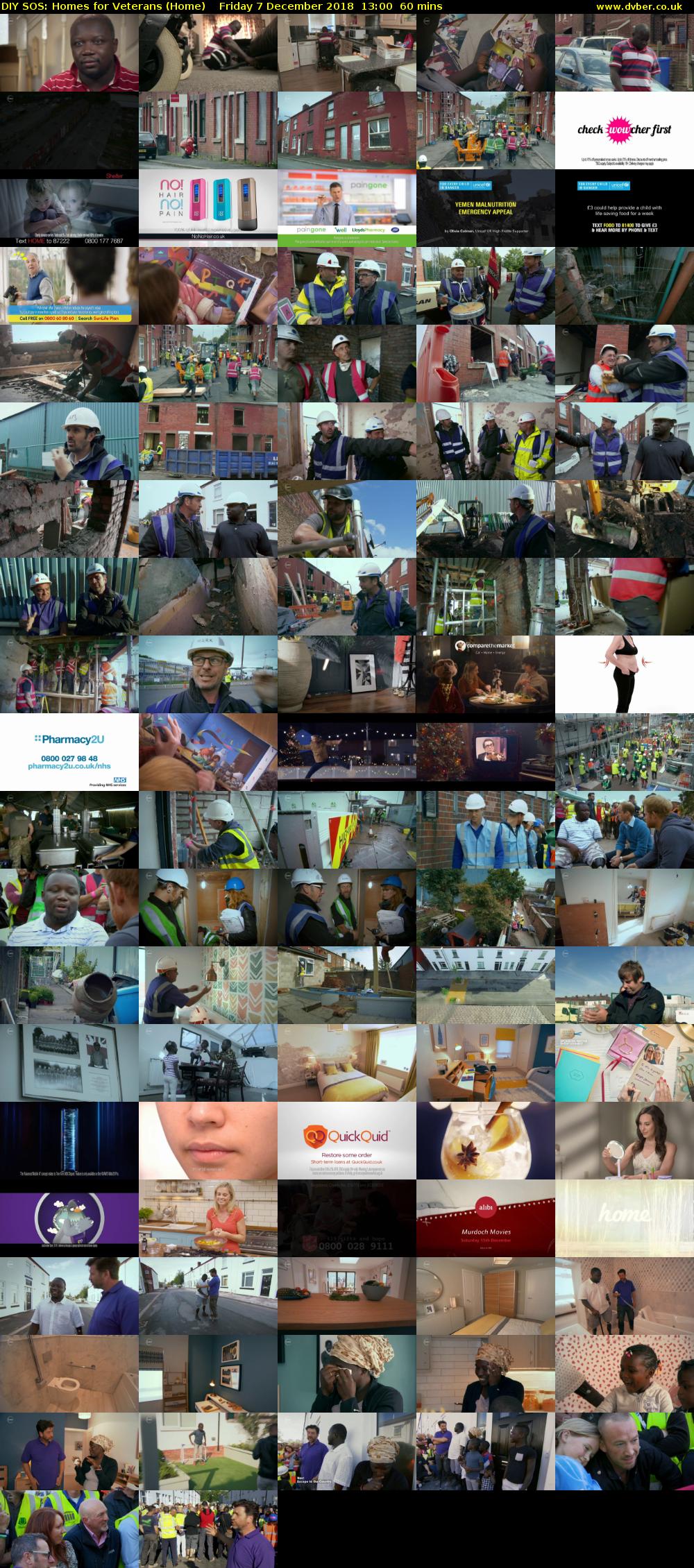 DIY SOS: Homes for Veterans (Home) Friday 7 December 2018 13:00 - 14:00