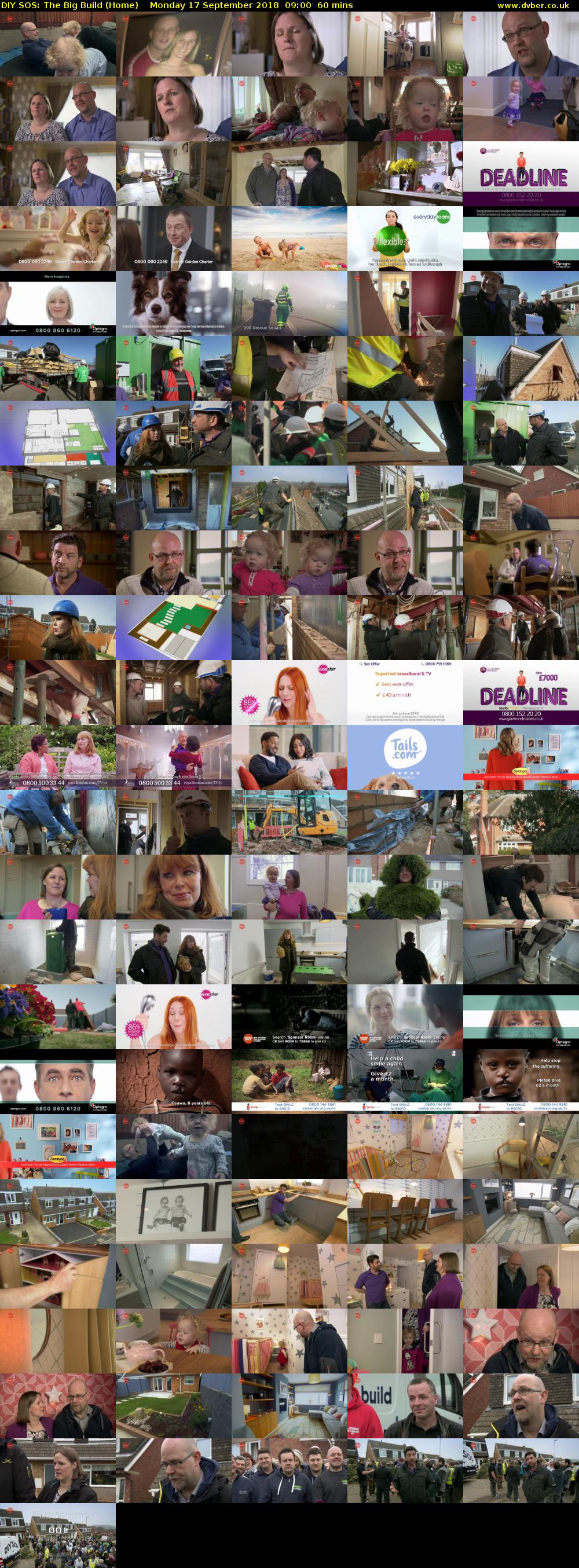DIY SOS: The Big Build (Home) Monday 17 September 2018 09:00 - 10:00