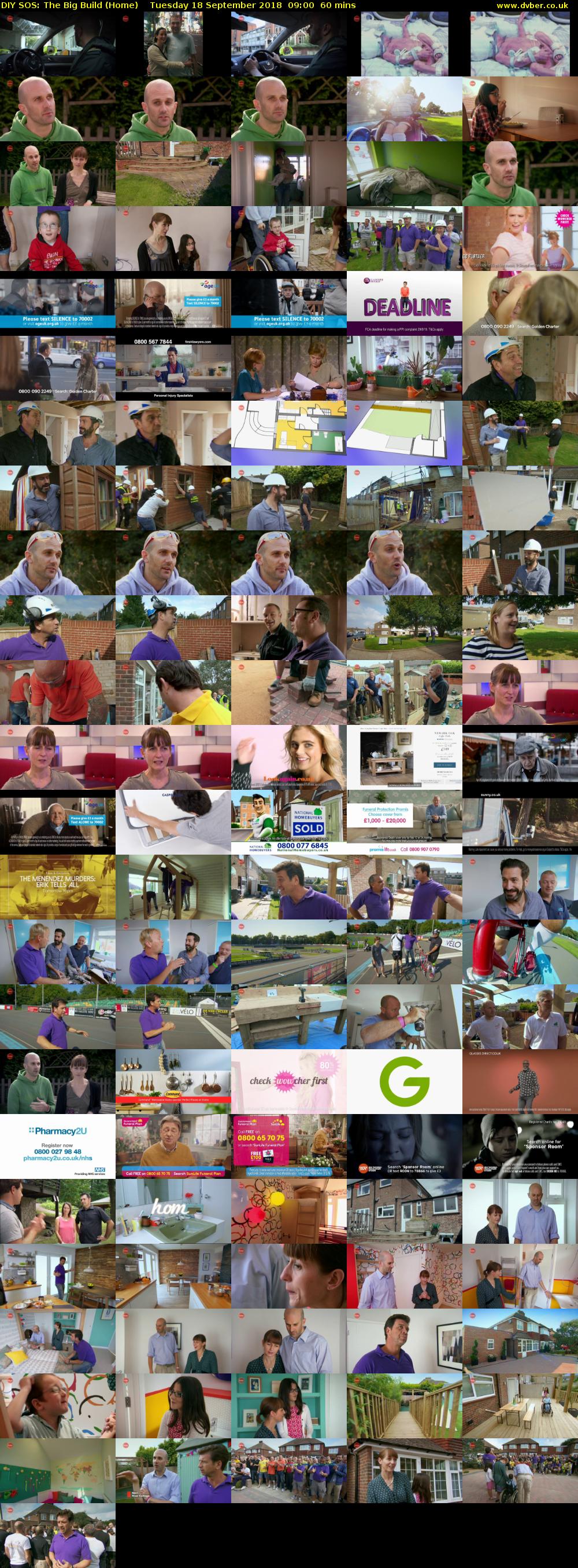 DIY SOS: The Big Build (Home) Tuesday 18 September 2018 09:00 - 10:00