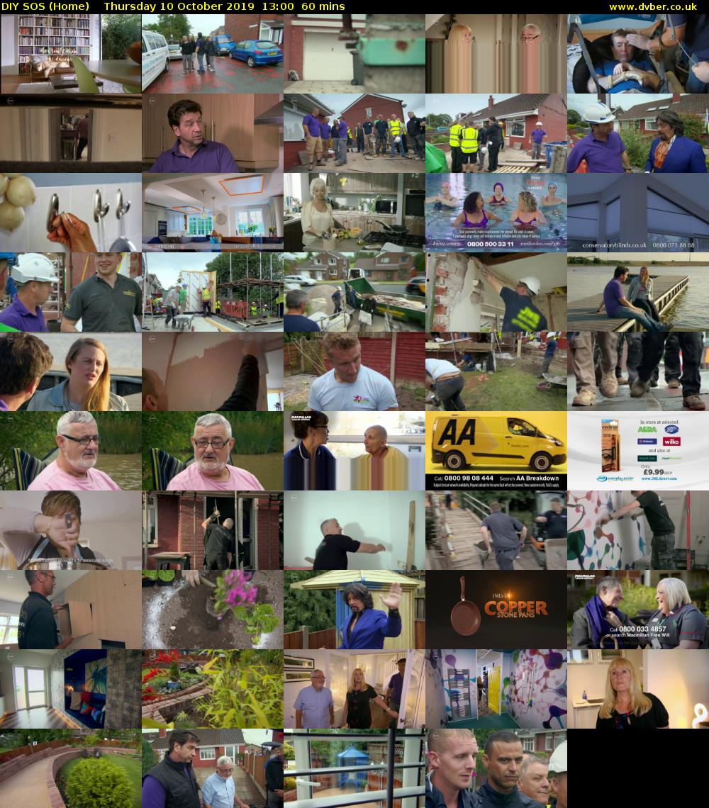 DIY SOS (Home) Thursday 10 October 2019 13:00 - 14:00