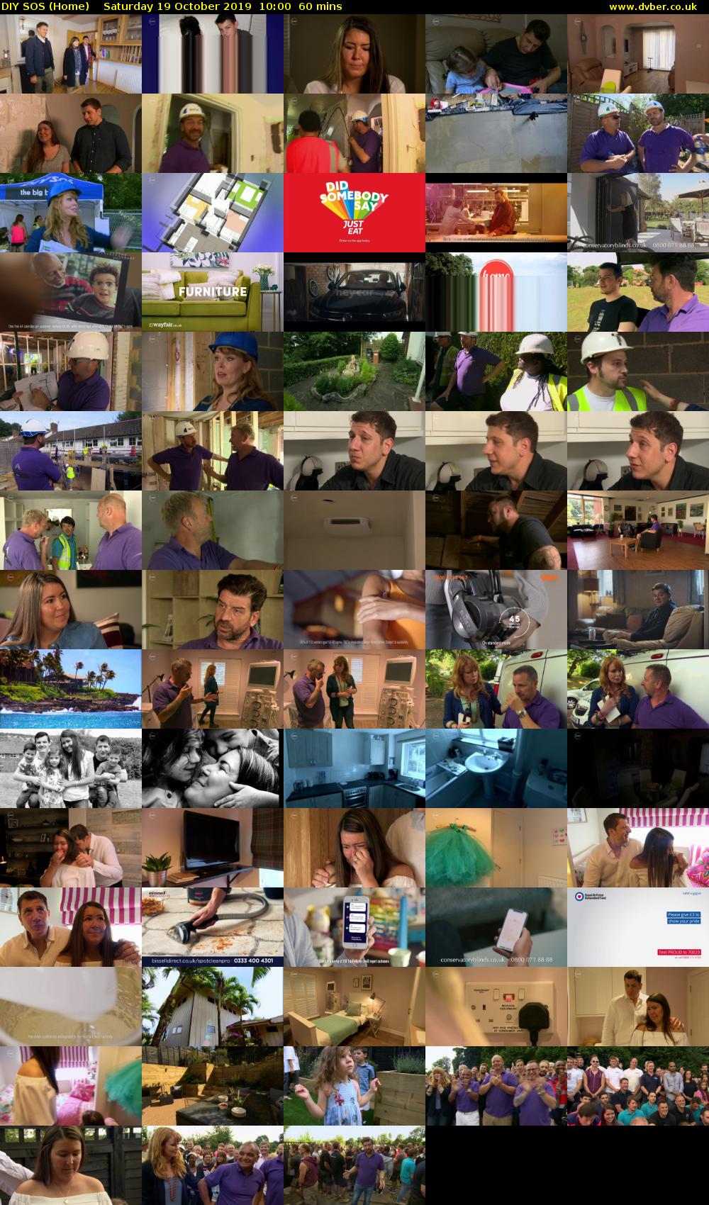 DIY SOS (Home) Saturday 19 October 2019 10:00 - 11:00