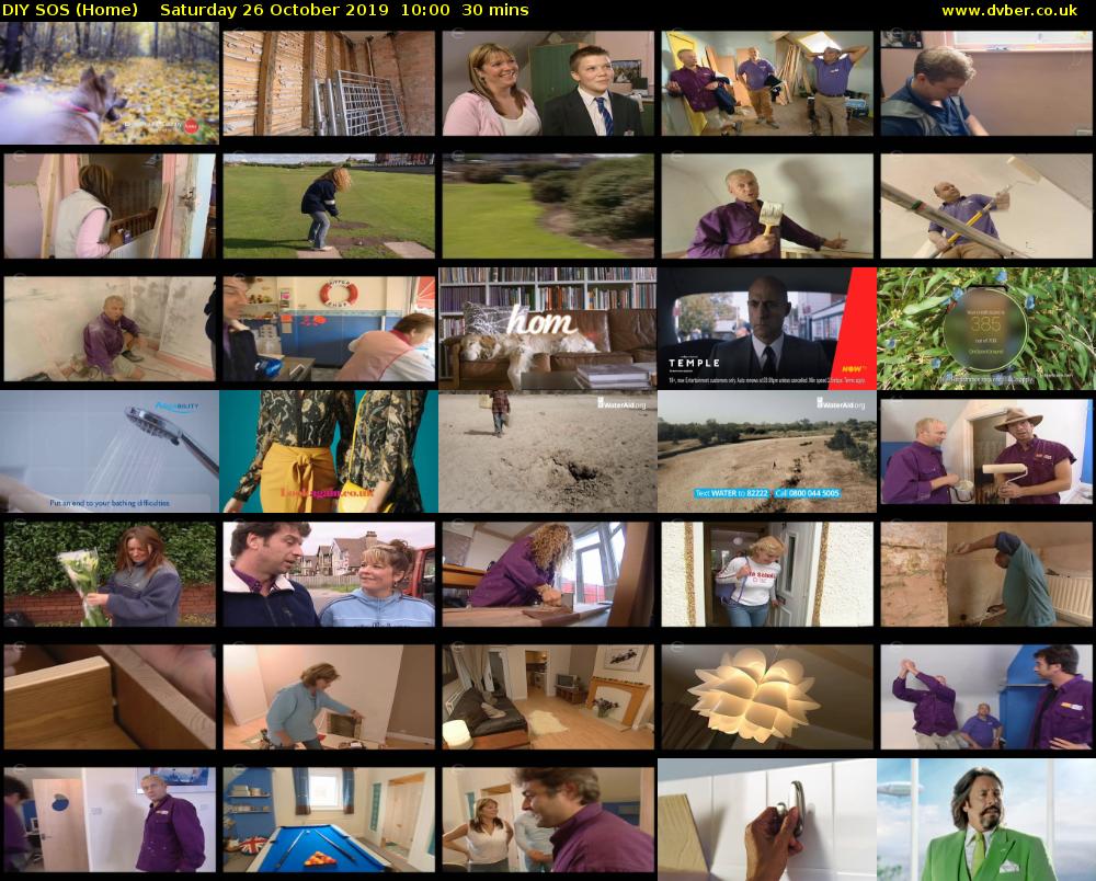 DIY SOS (Home) Saturday 26 October 2019 10:00 - 10:30