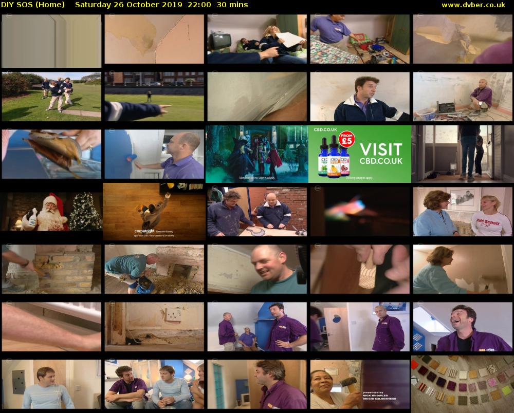 DIY SOS (Home) Saturday 26 October 2019 22:00 - 22:30
