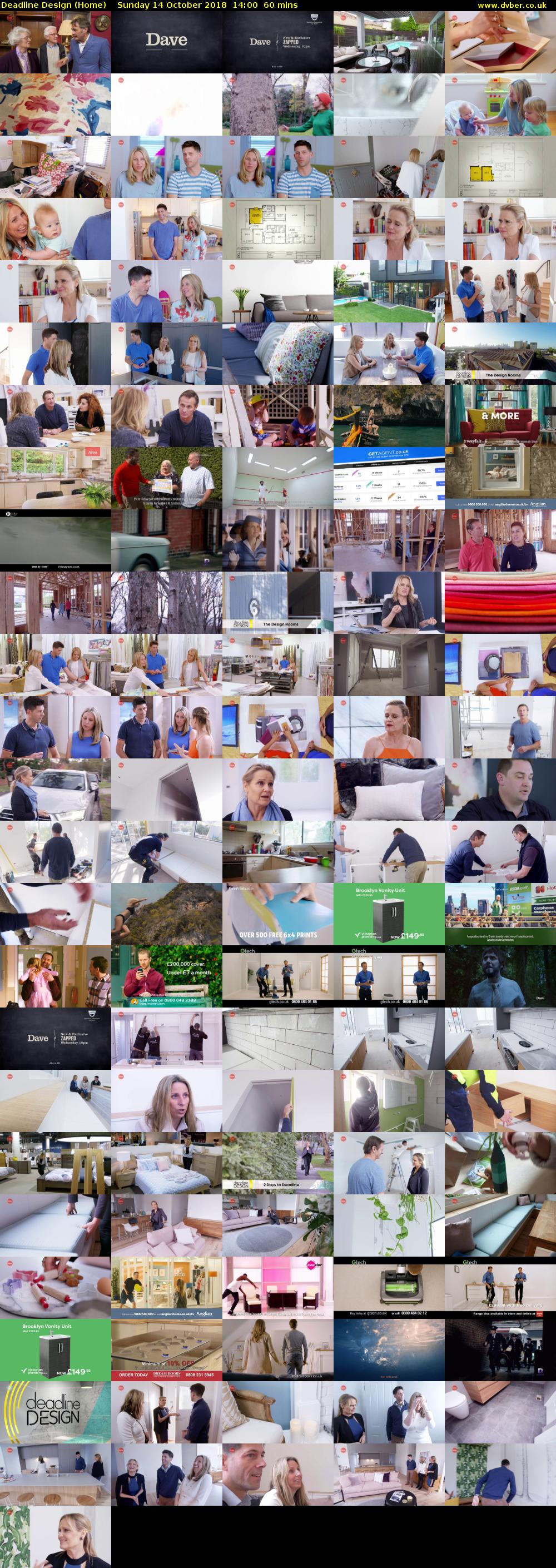 Deadline Design (Home) Sunday 14 October 2018 14:00 - 15:00