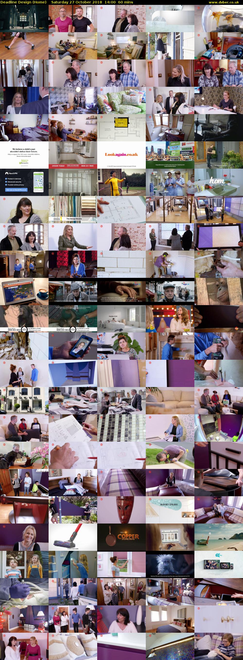 Deadline Design (Home) Saturday 27 October 2018 14:00 - 15:00