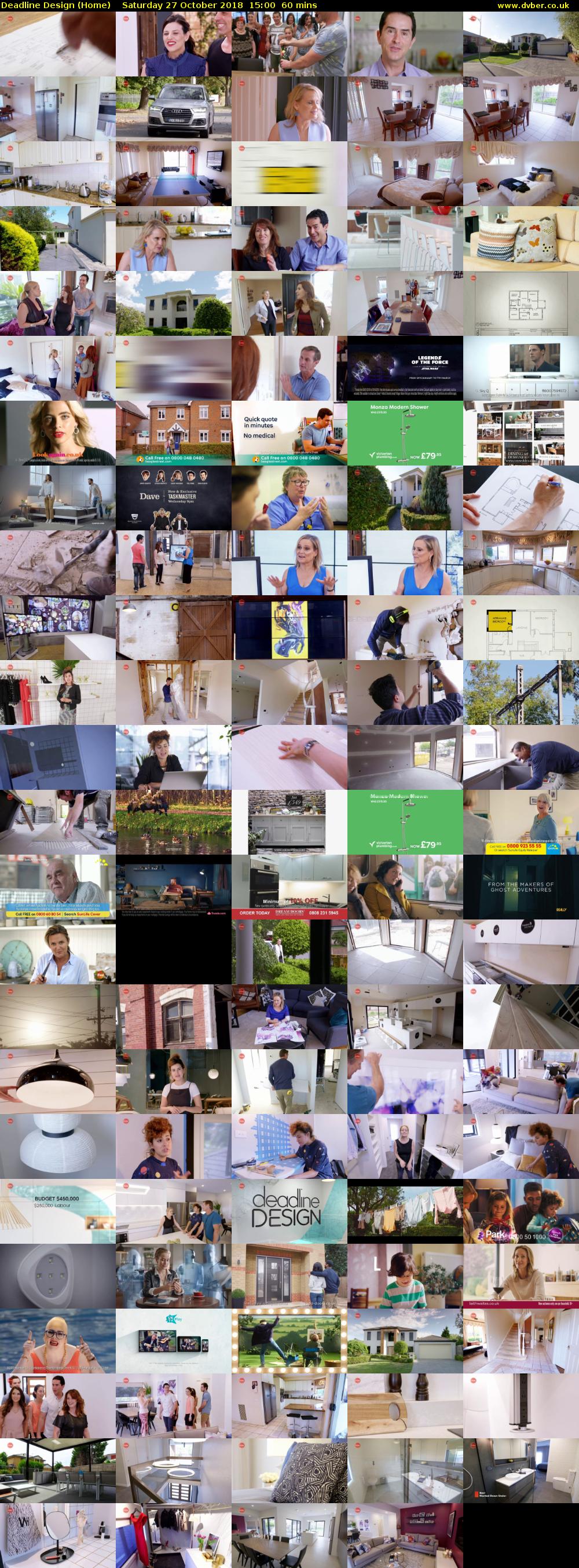 Deadline Design (Home) Saturday 27 October 2018 15:00 - 16:00