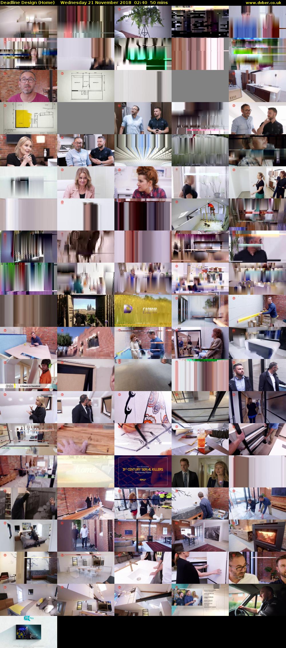 Deadline Design (Home) Wednesday 21 November 2018 02:40 - 03:30