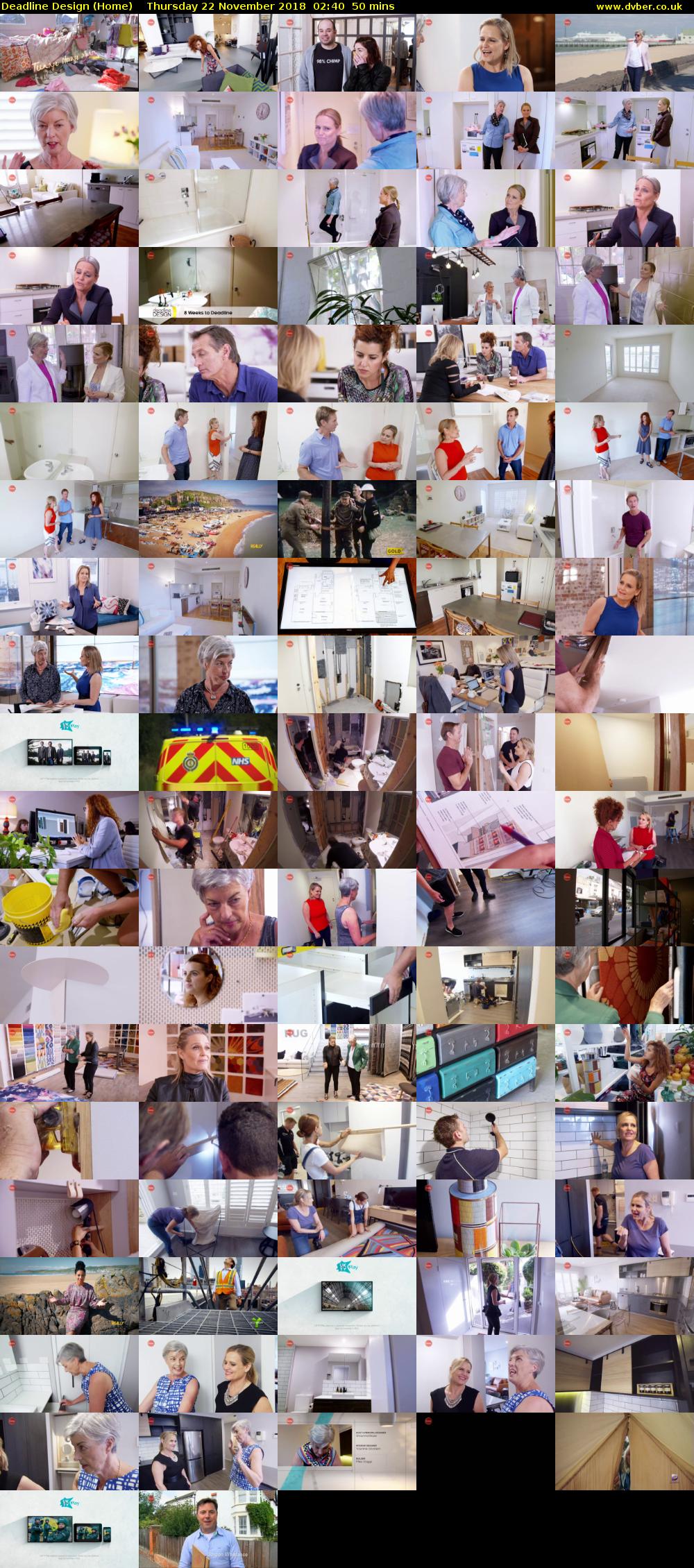 Deadline Design (Home) Thursday 22 November 2018 02:40 - 03:30