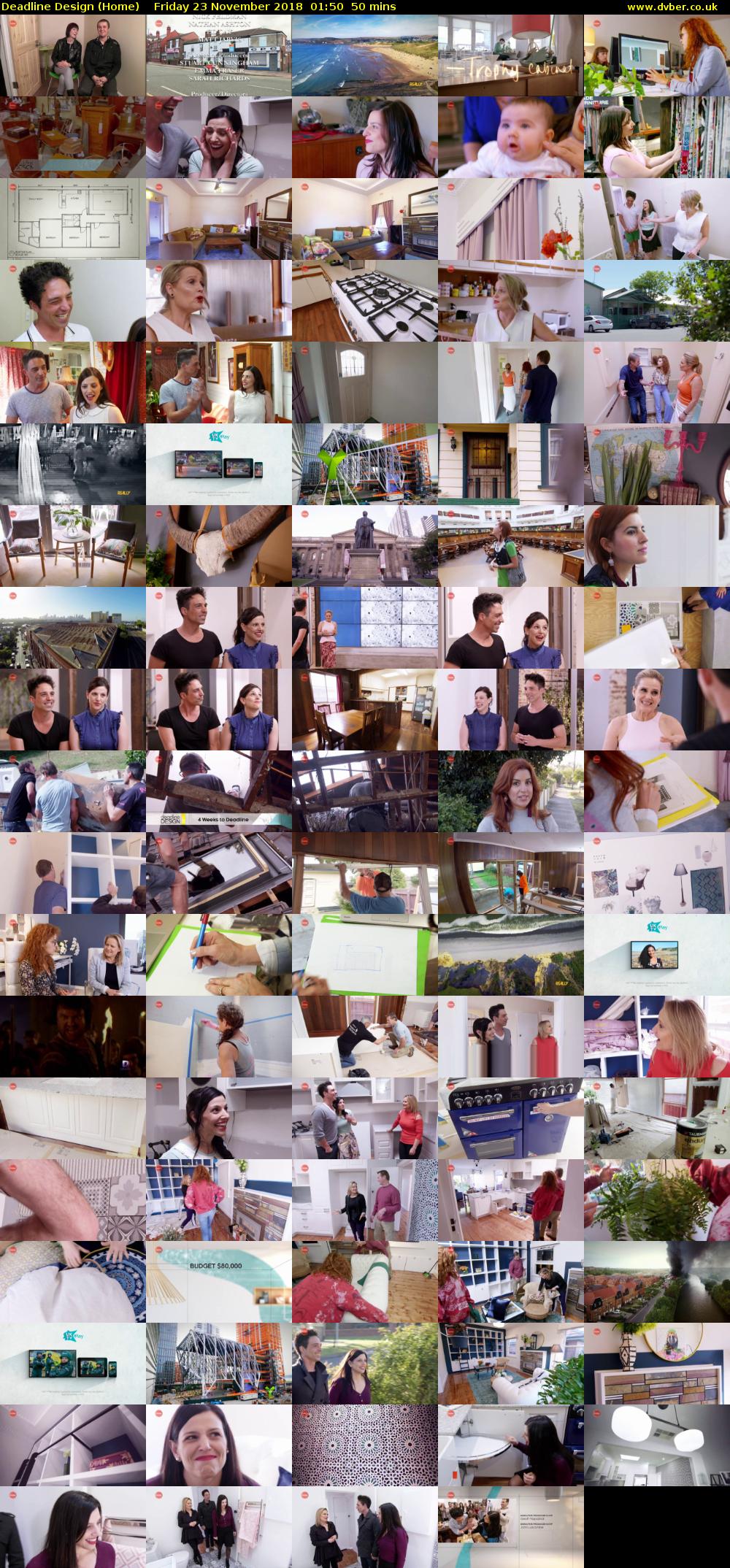 Deadline Design (Home) Friday 23 November 2018 01:50 - 02:40