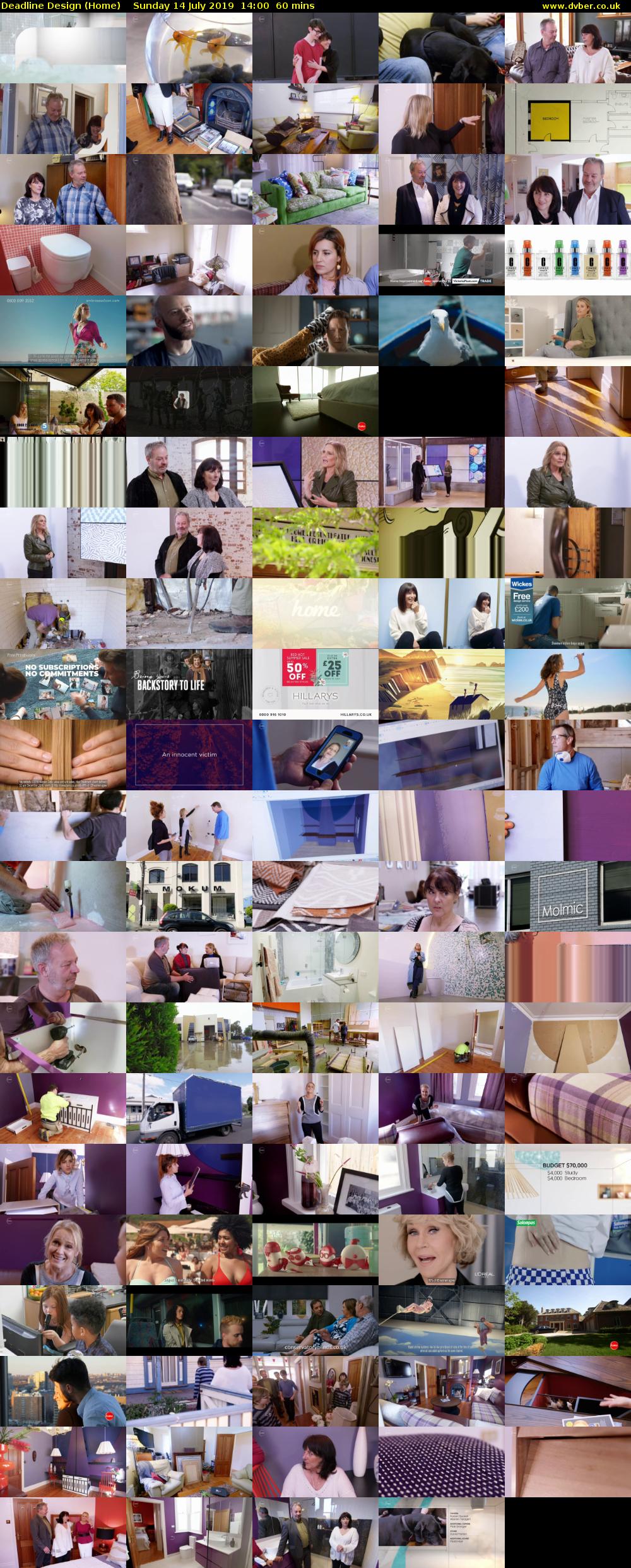 Deadline Design (Home) Sunday 14 July 2019 14:00 - 15:00