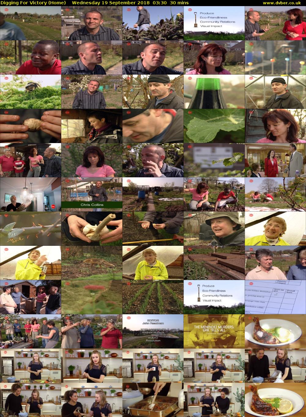 Digging For Victory (Home) Wednesday 19 September 2018 03:30 - 04:00