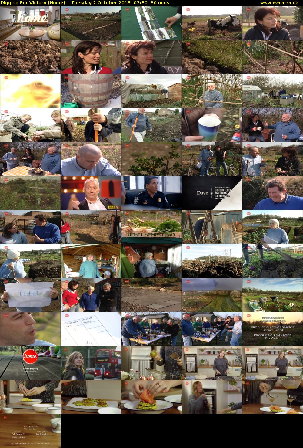 Digging For Victory (Home) Tuesday 2 October 2018 03:30 - 04:00