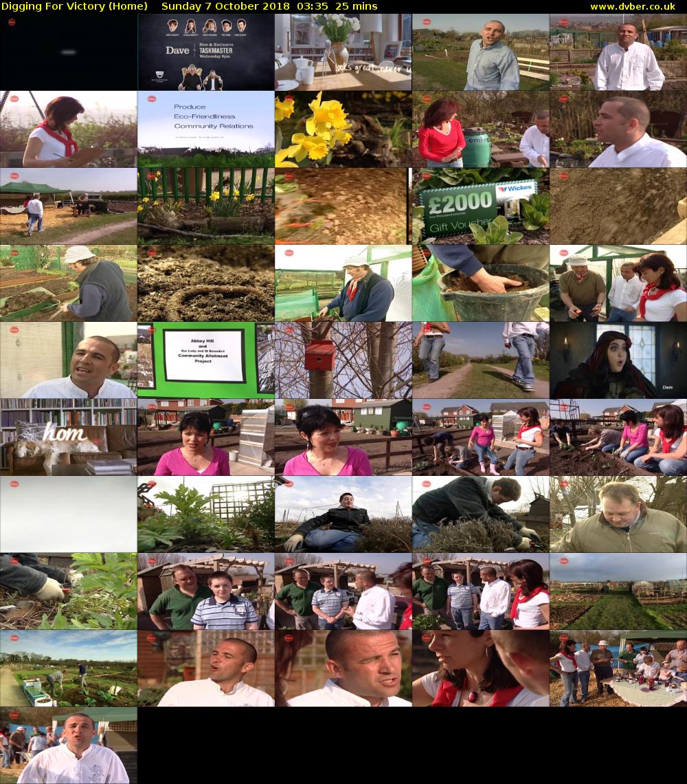 Digging For Victory (Home) Sunday 7 October 2018 03:35 - 04:00
