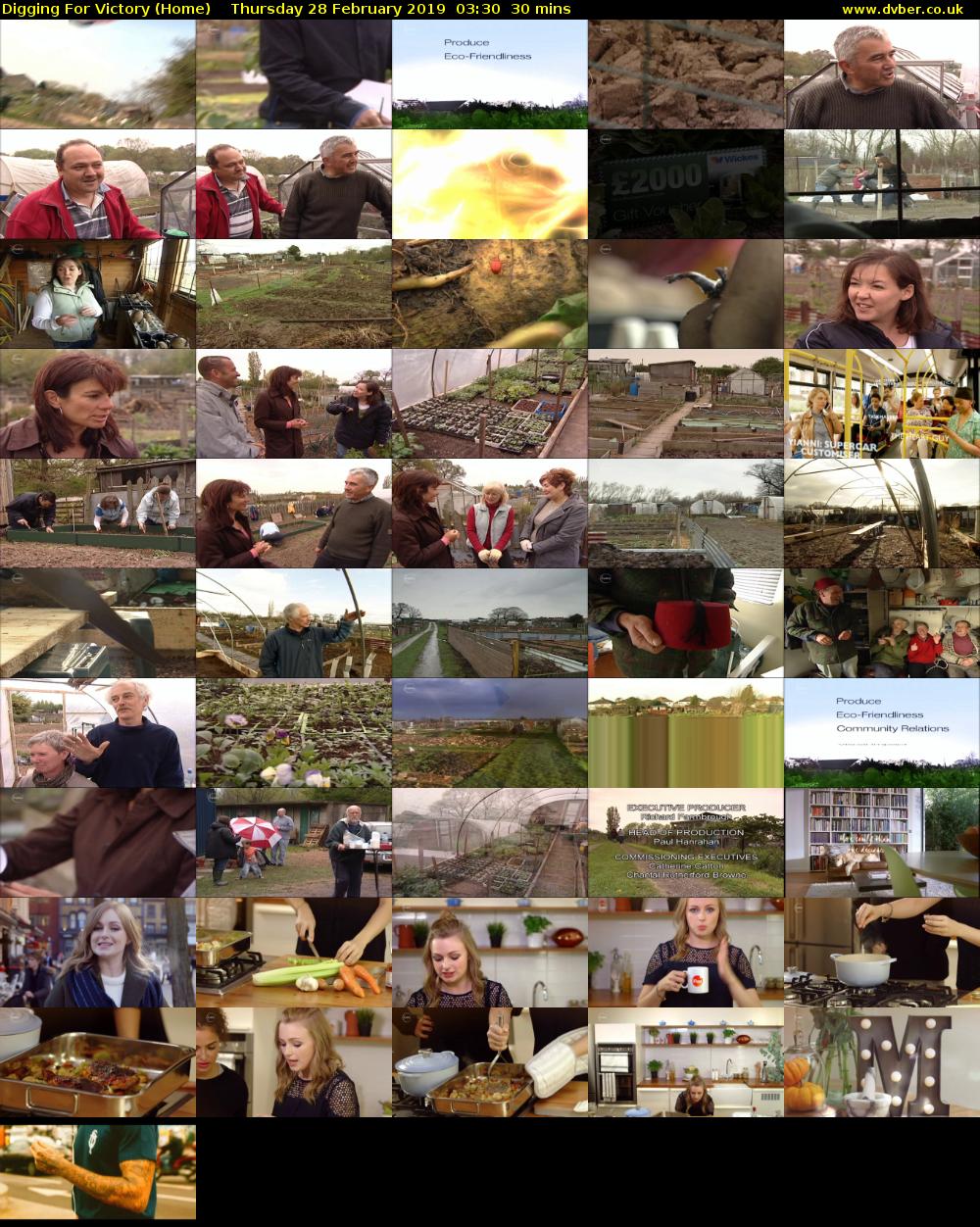 Digging For Victory (Home) Thursday 28 February 2019 03:30 - 04:00