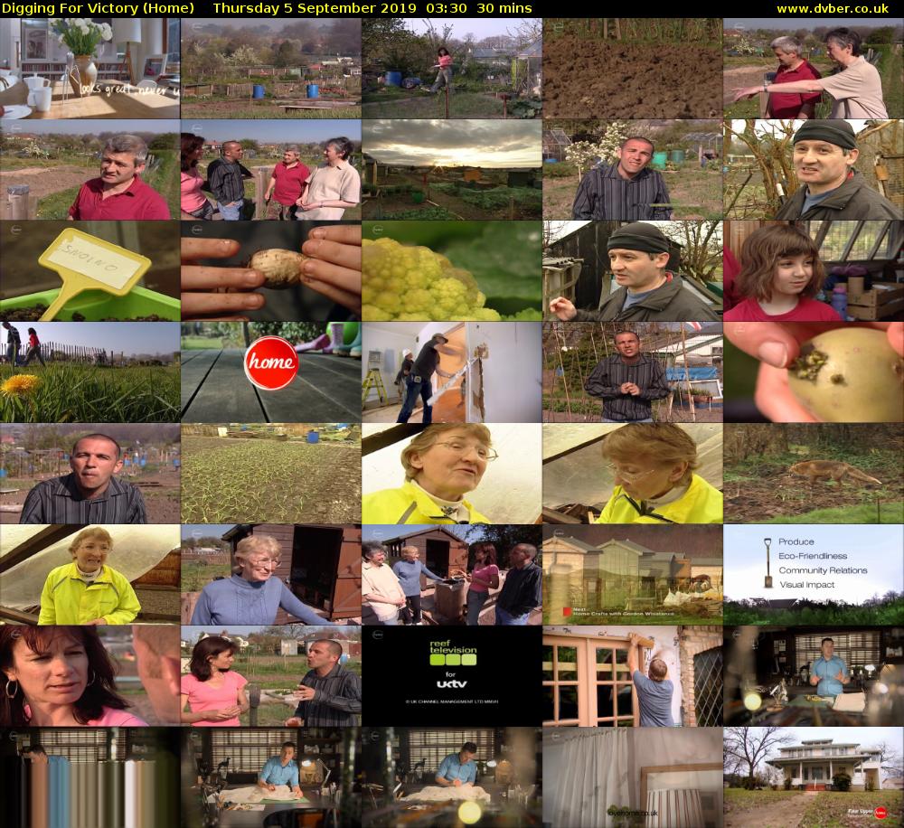 Digging For Victory (Home) Thursday 5 September 2019 03:30 - 04:00