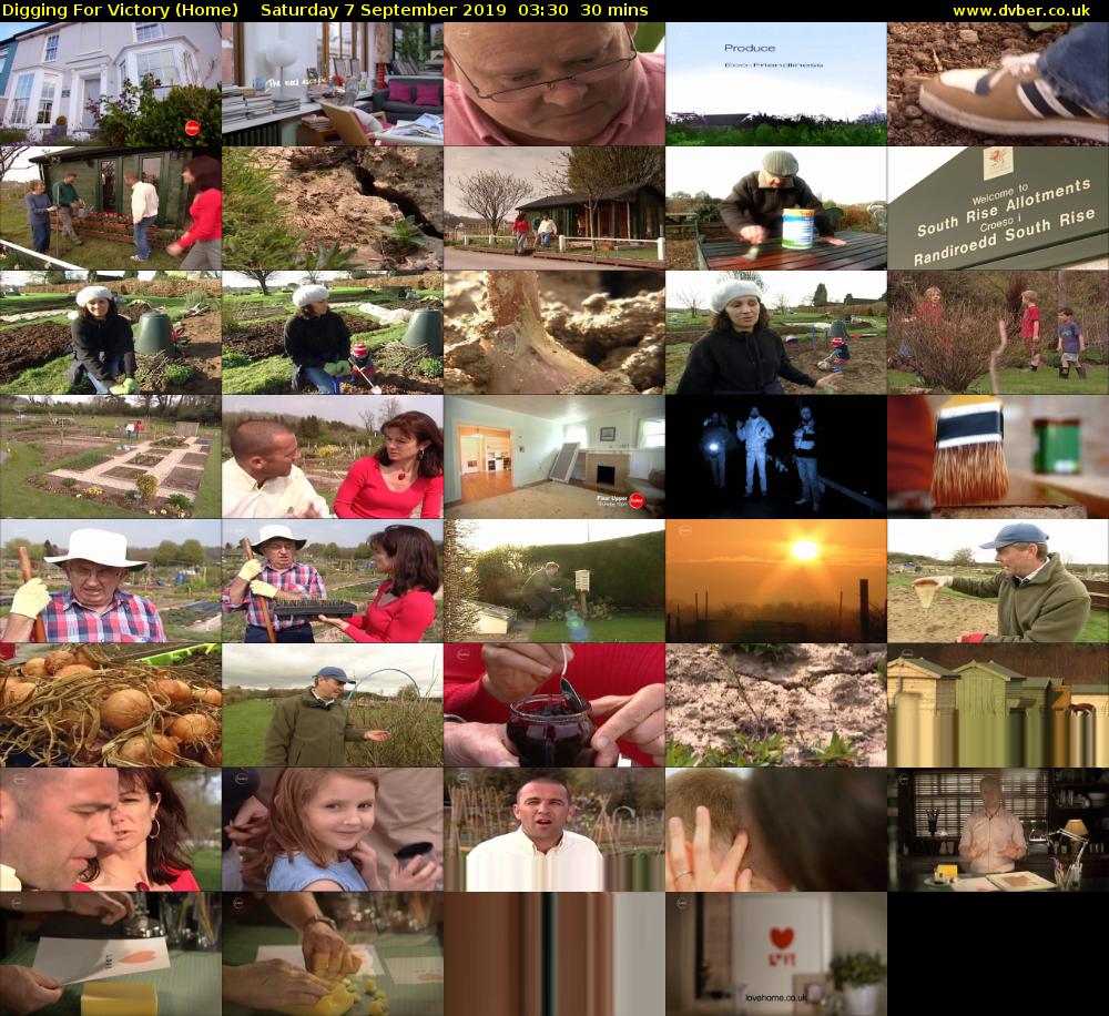 Digging For Victory (Home) Saturday 7 September 2019 03:30 - 04:00