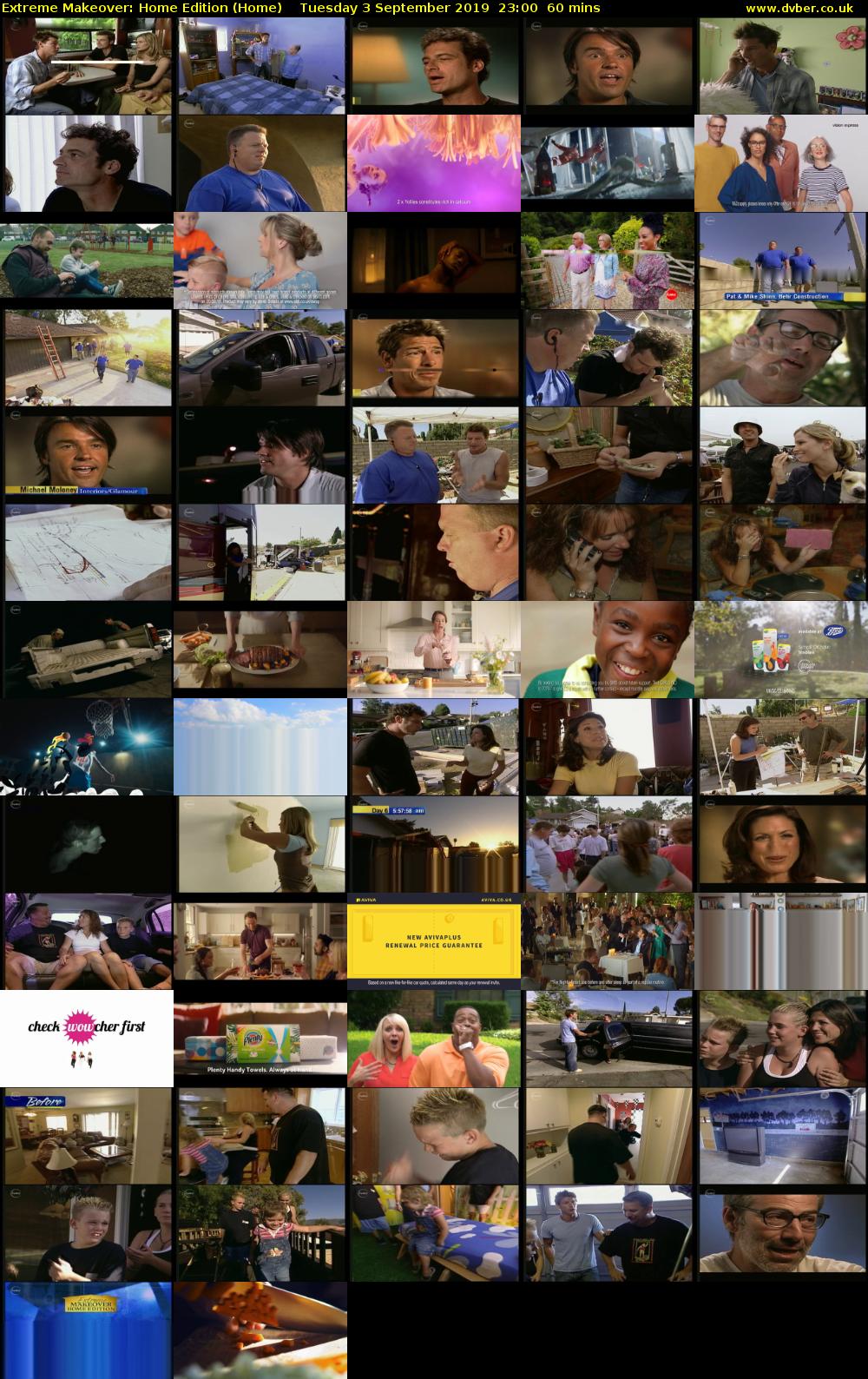 Extreme Makeover: Home Edition (Home) Tuesday 3 September 2019 23:00 - 00:00