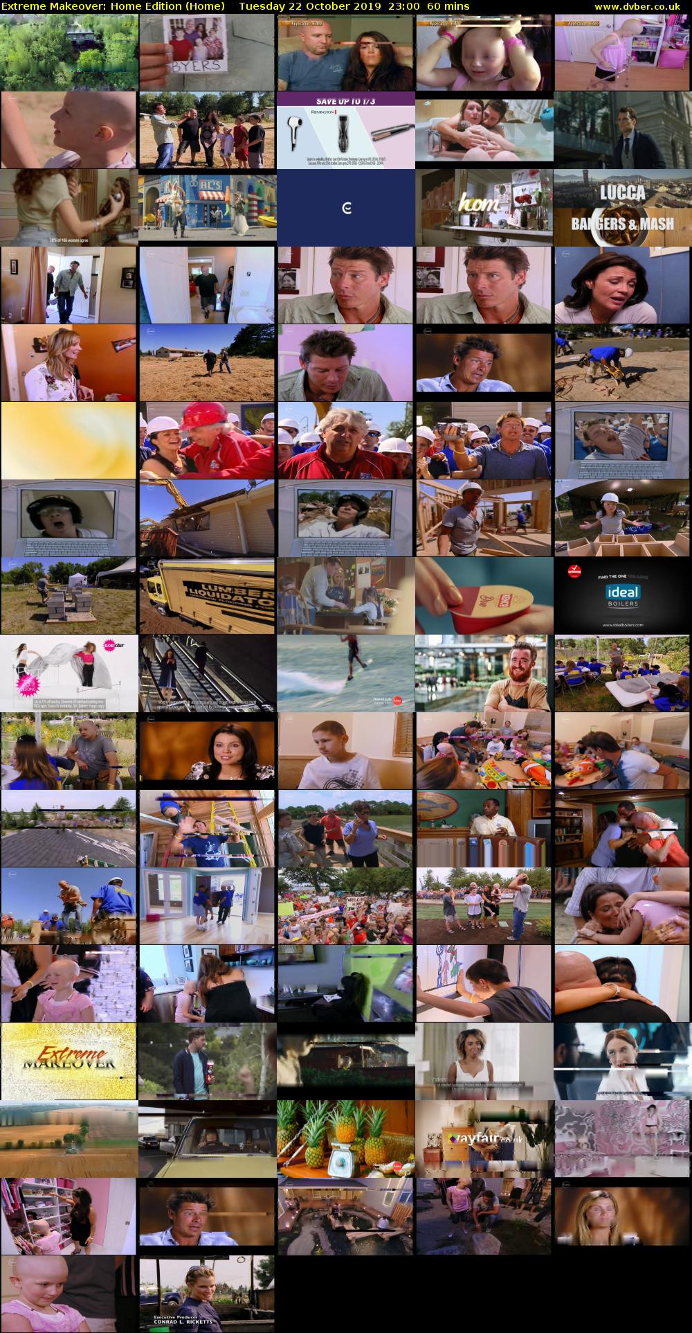 Extreme Makeover: Home Edition (Home) Tuesday 22 October 2019 23:00 - 00:00