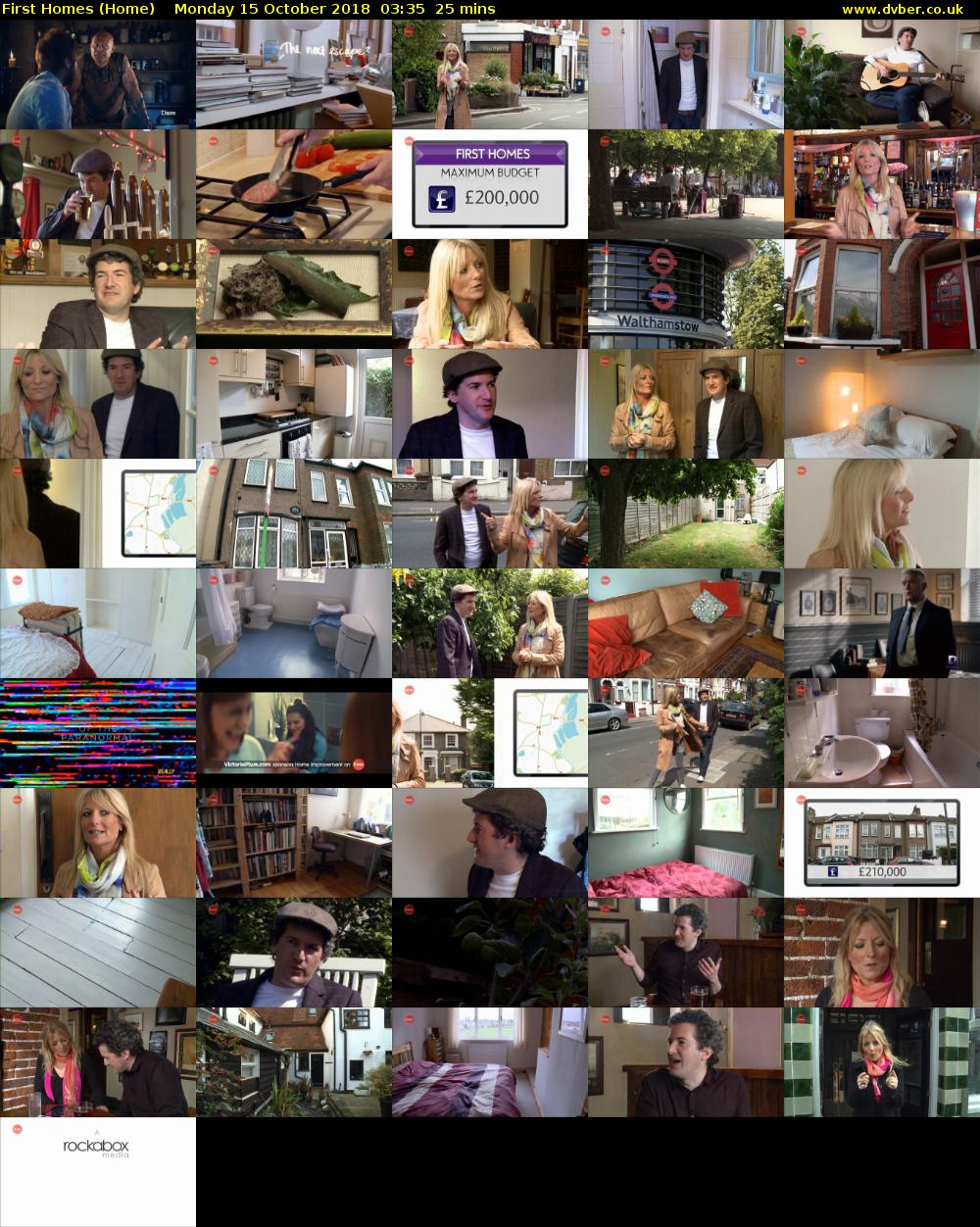 First Homes (Home) Monday 15 October 2018 03:35 - 04:00