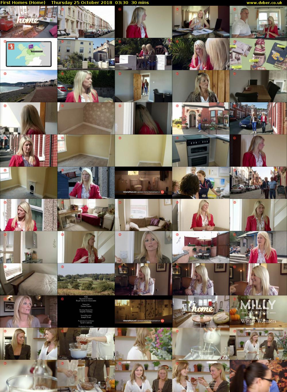 First Homes (Home) Thursday 25 October 2018 03:30 - 04:00