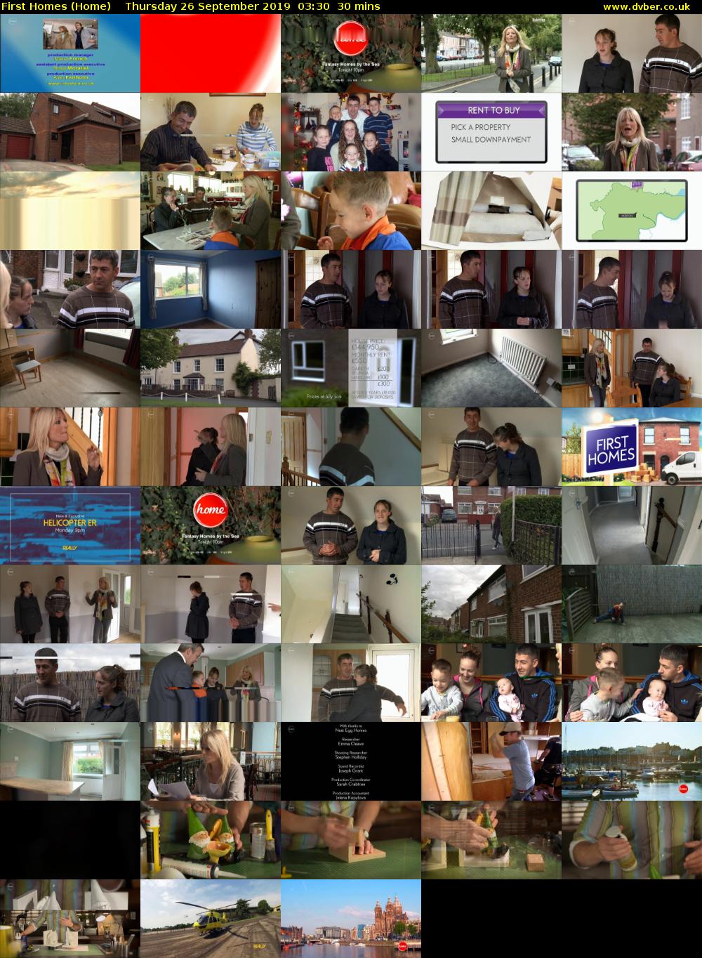 First Homes (Home) Thursday 26 September 2019 03:30 - 04:00