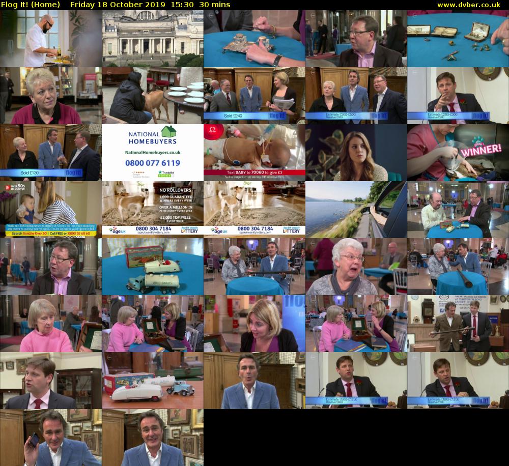 Flog It! (Home) Friday 18 October 2019 15:30 - 16:00