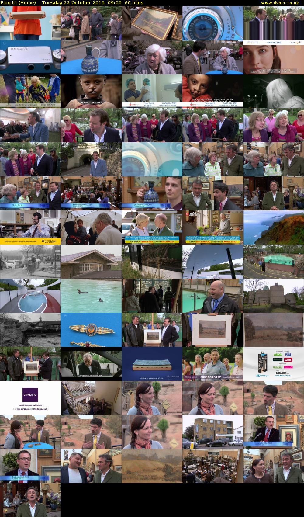 Flog It! (Home) Tuesday 22 October 2019 09:00 - 10:00