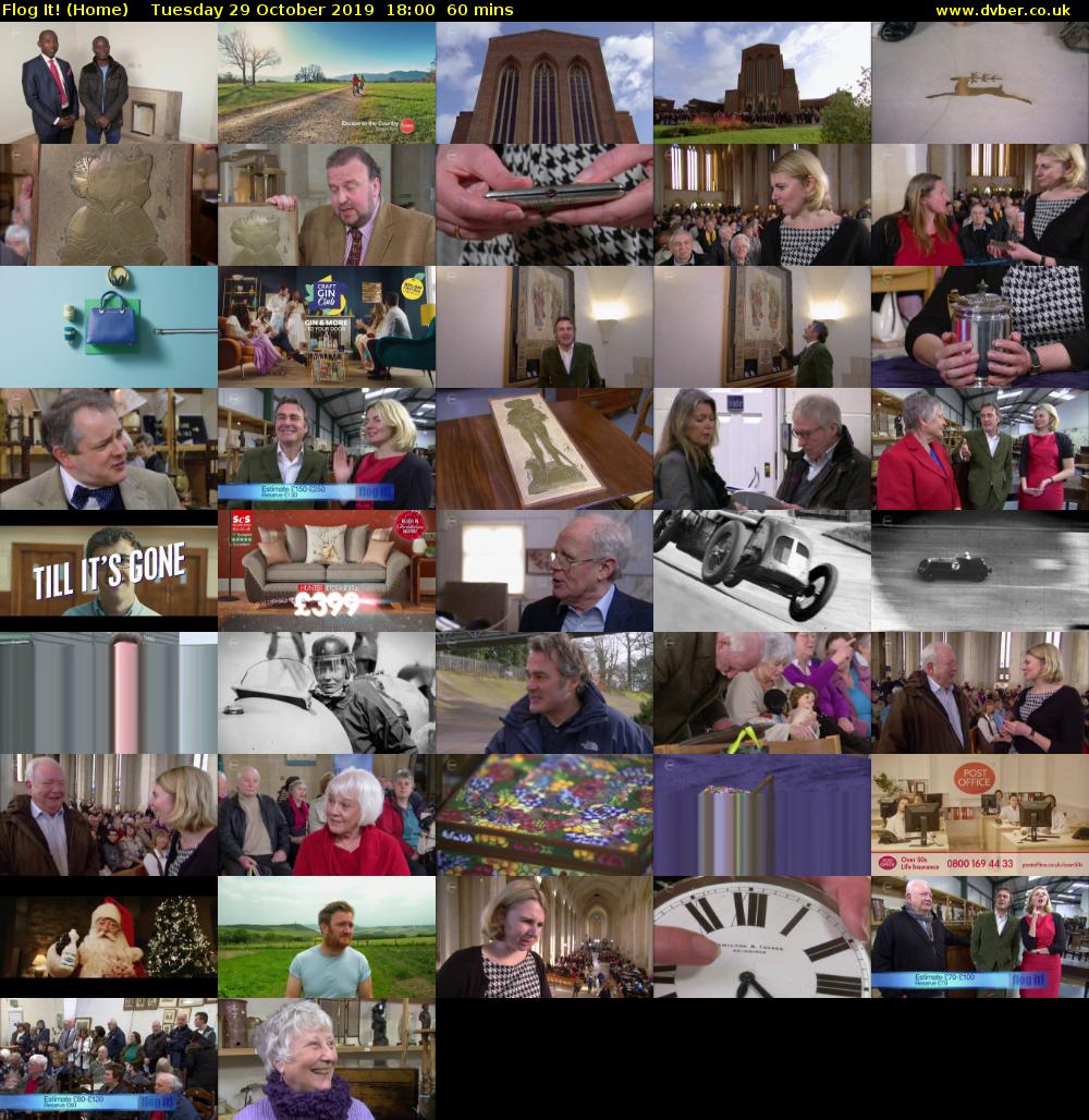 Flog It! (Home) Tuesday 29 October 2019 18:00 - 19:00