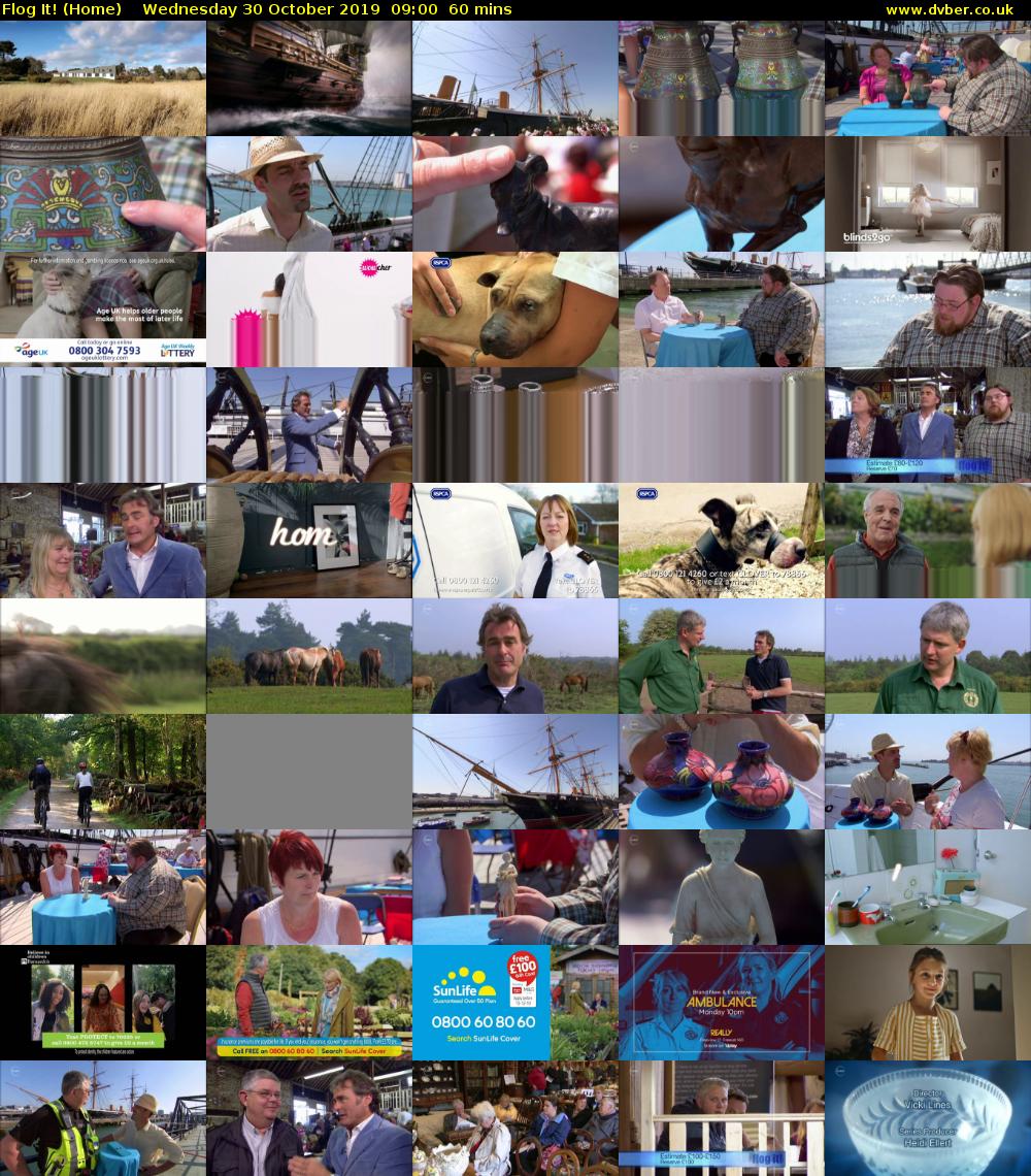 Flog It! (Home) Wednesday 30 October 2019 09:00 - 10:00