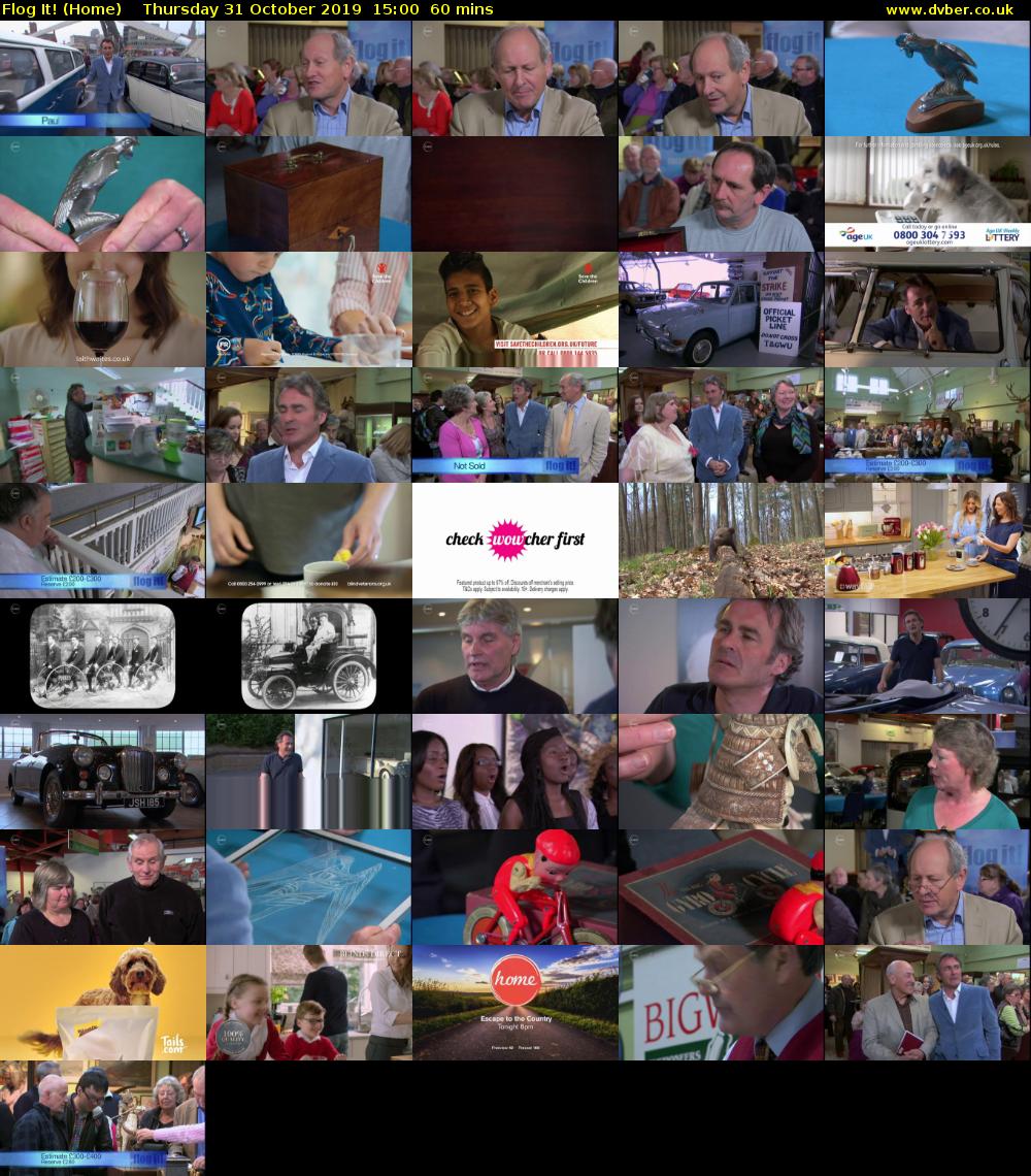 Flog It! (Home) Thursday 31 October 2019 15:00 - 16:00