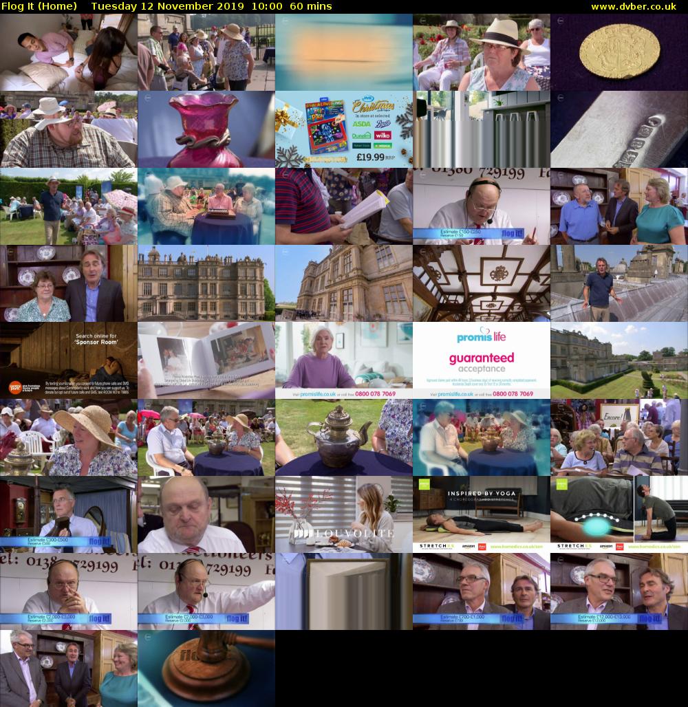 Flog It (Home) Tuesday 12 November 2019 10:00 - 11:00