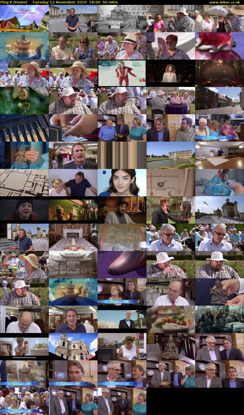 Flog It (Home) Tuesday 12 November 2019 18:00 - 19:00
