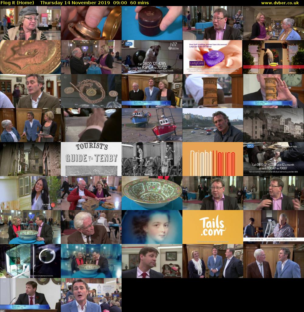 Flog It (Home) Thursday 14 November 2019 09:00 - 10:00