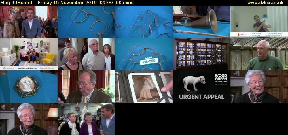 Flog It (Home) Friday 15 November 2019 09:00 - 10:00