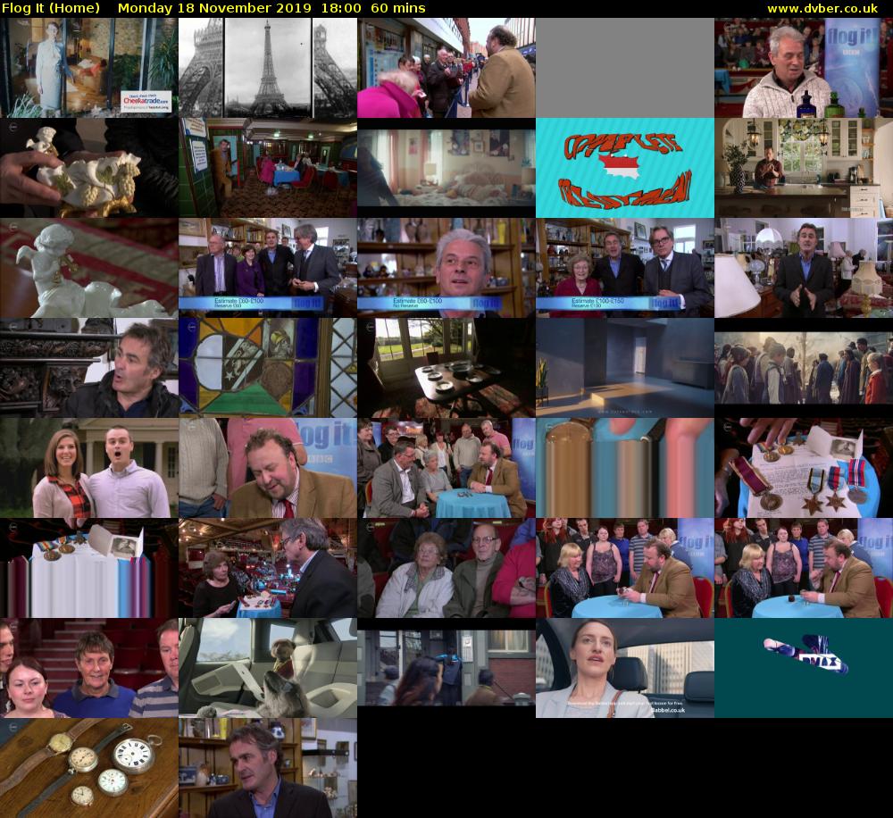 Flog It (Home) Monday 18 November 2019 18:00 - 19:00