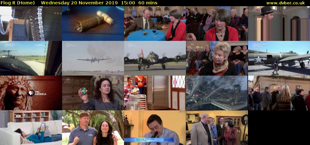 Flog It (Home) Wednesday 20 November 2019 15:00 - 16:00