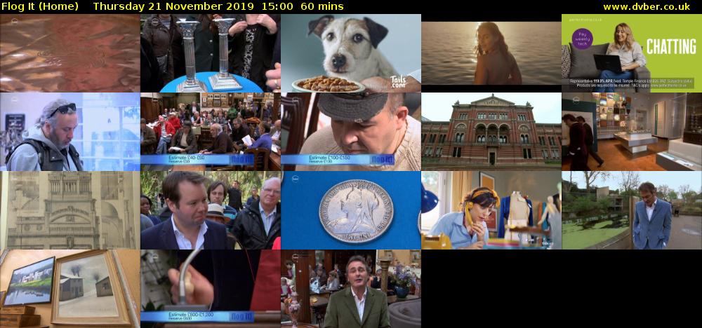 Flog It (Home) Thursday 21 November 2019 15:00 - 16:00