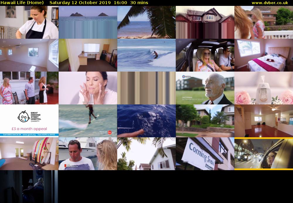 Hawaii Life (Home) Saturday 12 October 2019 16:00 - 16:30