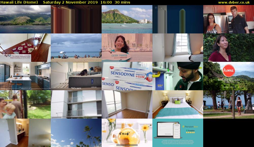 Hawaii Life (Home) Saturday 2 November 2019 16:00 - 16:30