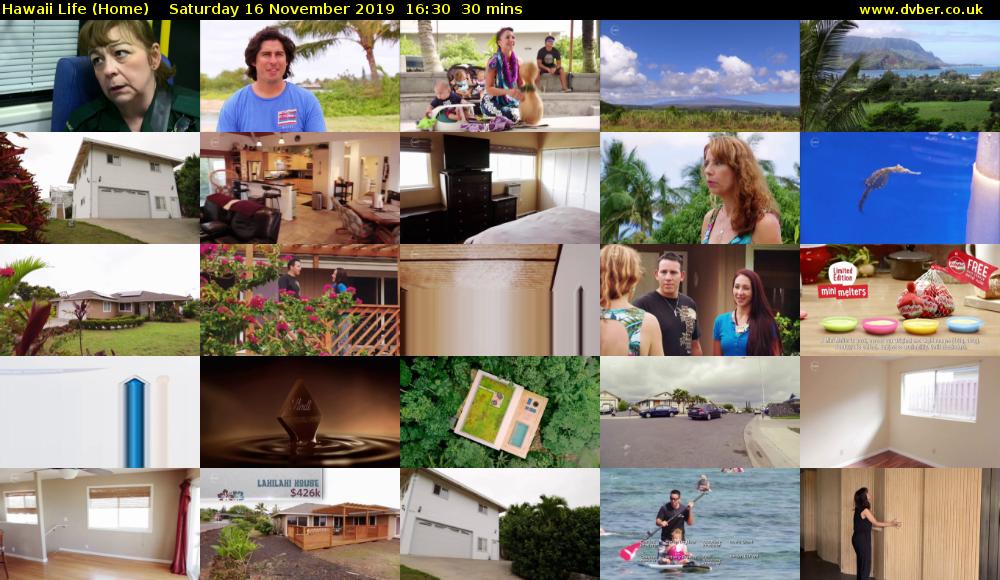 Hawaii Life (Home) Saturday 16 November 2019 16:30 - 17:00