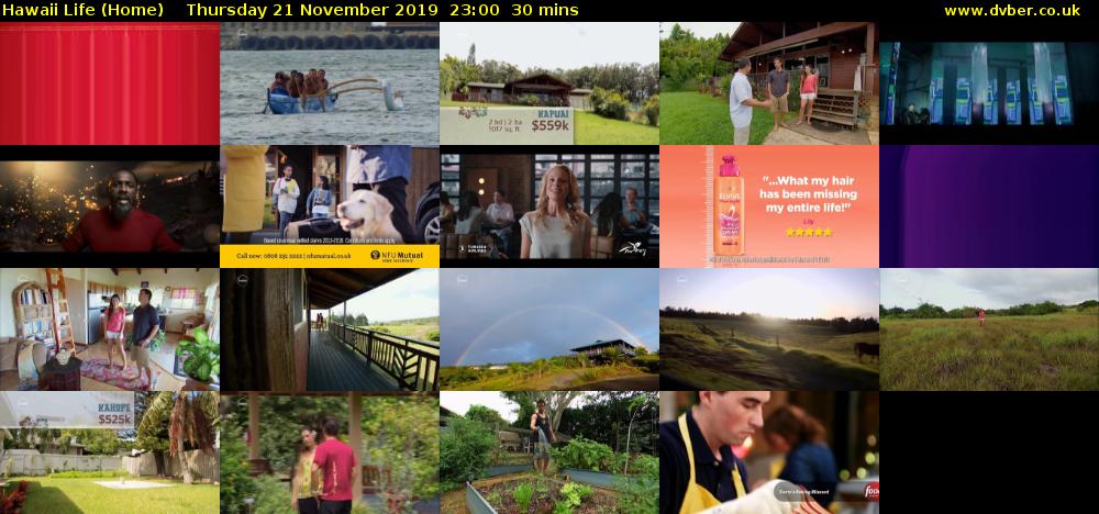 Hawaii Life (Home) Thursday 21 November 2019 23:00 - 23:30